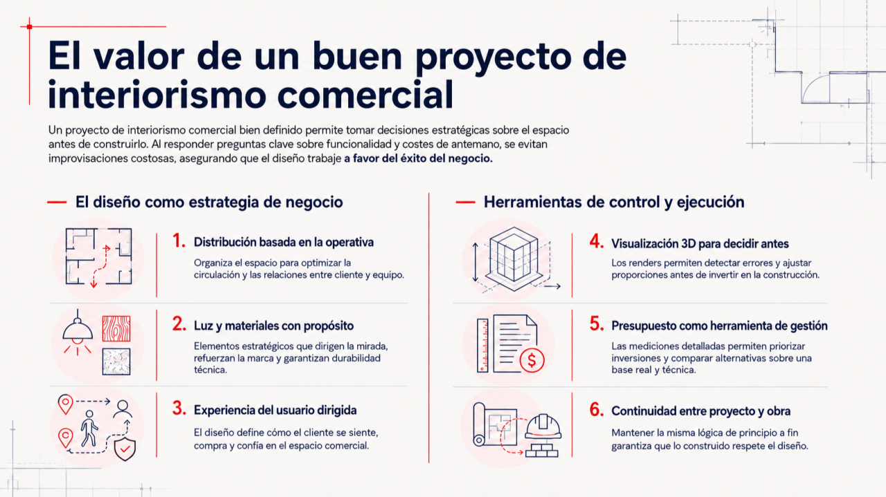 El valor d’un bon projecte d’interiorisme comercial: decidir bé abans de construir